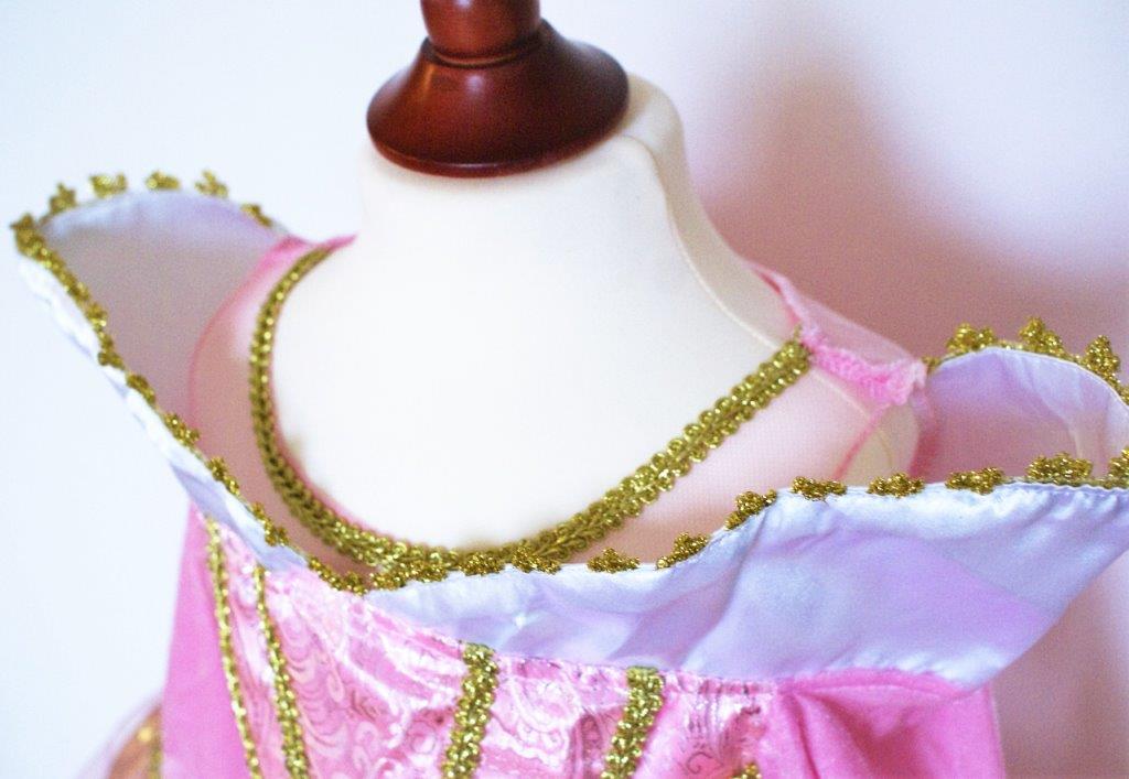 Eleasica Prinzessin Aurora Kostüm Für Mädchen – Inkl. Krone, Zauberstab & Zubehör, Aus Tüll, Für Fasching & Geburtstag
